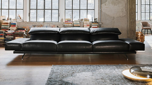 Modernes Sofa - 550 ALTOPIANO - Vibieffe - Stoff / Leder / mit Stauraum
