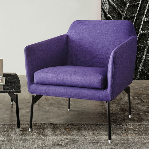 Moderner Sessel - 770 LEVEL - Vibieffe - Leder / Stoff / mit abnehmbarem Bezug