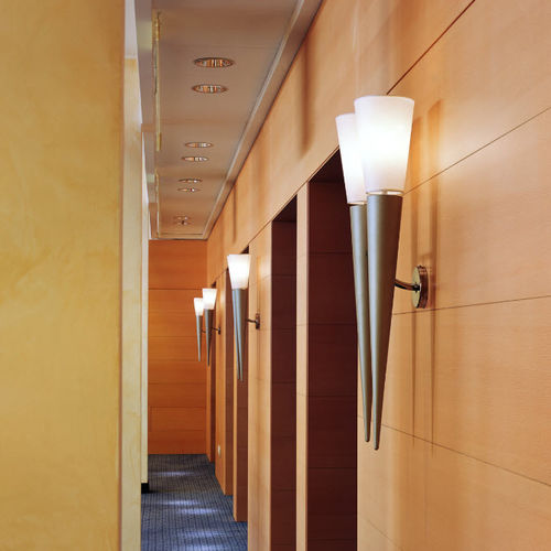 Moderne Wandleuchte - PHENIX : 1M0935CA , 1M0934CA - MLE HOTEL LIGHTING - für Außenbereich / Metall / Glas