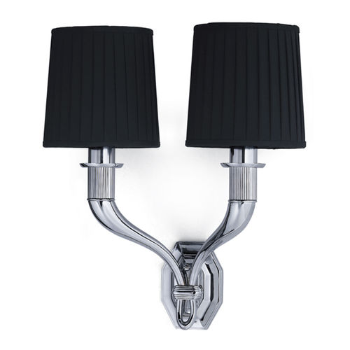 Moderne Wandleuchte - MANHATTAN : 1M0974 C ,  1M0973 C - MLE HOTEL LIGHTING - Messing / aus lackiertem Metall / Stoff
