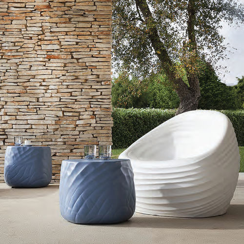 Moderner Sessel - RIVERSIDE - TONON - Polyurethan / wasserdicht / blau