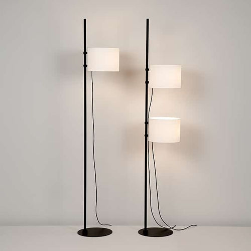 Stehleuchte - TWAIN - MILAN ILUMINACION - lackierter Stahl / Polyester / Marmor
