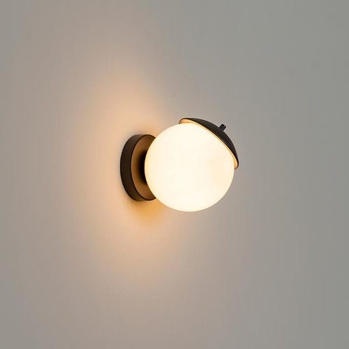 Wandleuchte / organisches Design - KEP - MILAN ILUMINACION - für den Innenraum / geblasenes Glas / lackiertes Aluminium
