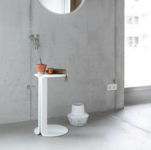 Moderner Beistelltisch - TWIN - COR - Metall / Gestell aus Metall / rund
