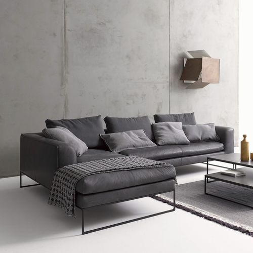 Modulsofa - MELL LOUNGE - COR - modern / Stoff / Leder