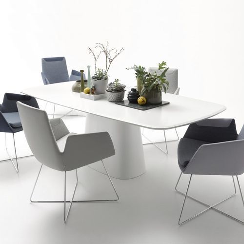 Moderner Tisch - CONIC - COR - Eiche / Massivholz / Nussbaum