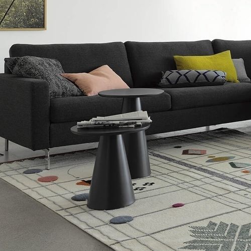 Moderner Beistelltisch - CONIC - COR - Nussbaum / Massivholz / MDF