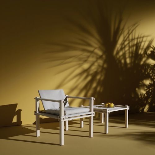 Moderner Sessel - FARMER - COR - Stoff / Massivholz / Esche