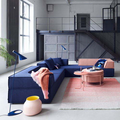 Modulsofa - Trio - COR - Bett / modern / Stoff