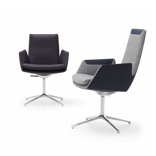 Moderner Bürosessel - CORDIA - COR - Stoff / Leder / Metall