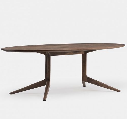 Moderner Tisch - LIGHT - DE LA ESPADA - Massivholz / Esche / amerikanischer Nussbaum