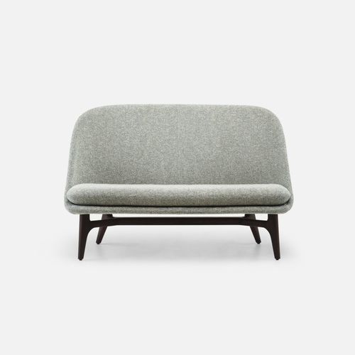 Modernes Sofa - SOLO - DE LA ESPADA - Stoff / Leder / Eiche