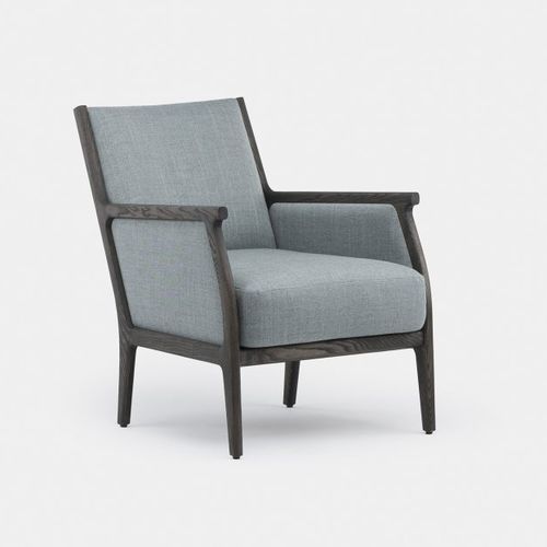 Moderner Sessel - MIRA - DE LA ESPADA - Stoff / Leder / Esche