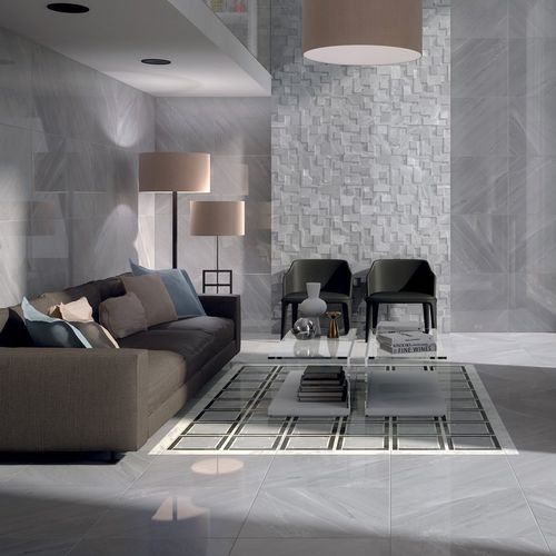 Feinsteinzeugfliesen - DELUXE - MARCA CORONA - poliert / Relief / 3D