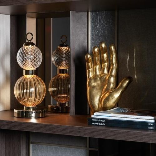 Tischlampe - DROP  - SICIS - Metall / Muranoglas / Satin