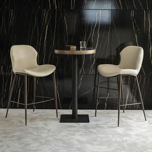 Moderner Barstuhl - RACHEL - Cattelan Italia - für den Innenraum / Stoff / Leder