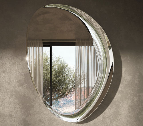 Wandmontierter Spiegel - ASCOT - Cattelan Italia - modern / Bronze-Look / vertikal