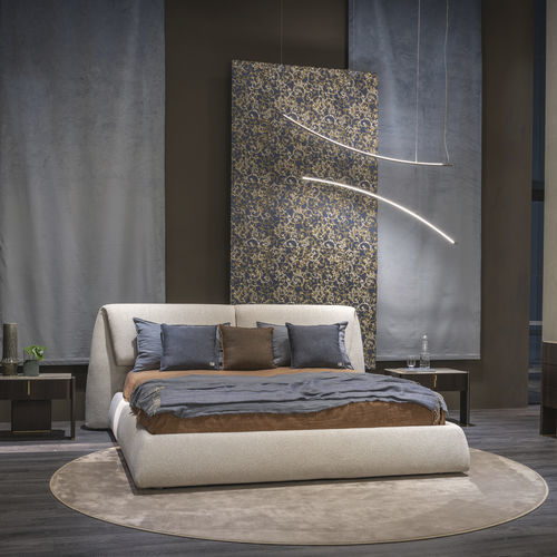 Doppelbett - SIMON - Cattelan Italia - modern / Polster / Kopfteil