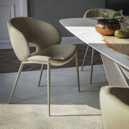 Moderner Stuhl - MIRANDA  - Cattelan Italia - für den Innenraum / Stoff / Leder