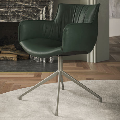 Moderner Stuhl - RHONDA  - Cattelan Italia - für den Innenraum / Stoff / Leder