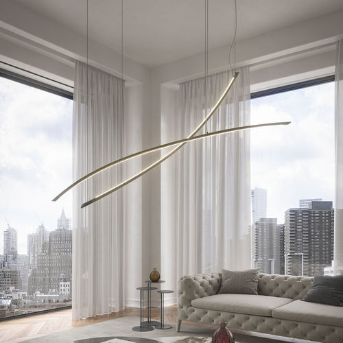 Hängelampe - KATANA  - Cattelan Italia - lackierter Stahl / modern / mit Kabel