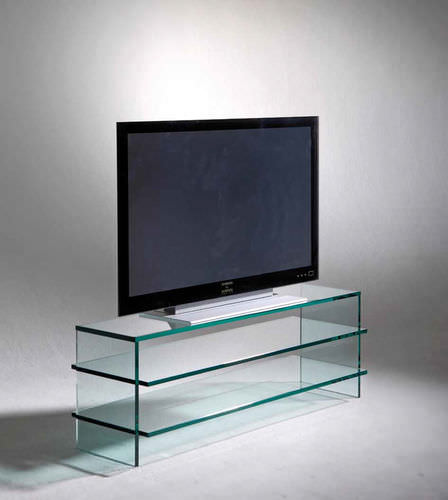 Modernes Fernsehmöbel - CLEAR 700 / 900 / 1100 - Schroers & Schroers - Hi-Fi / Glas