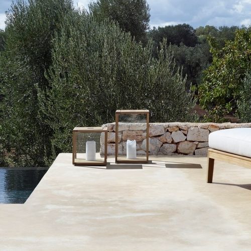 Moderne Laterne - D501 Series - Tribù - Glas / Teakholz / LED