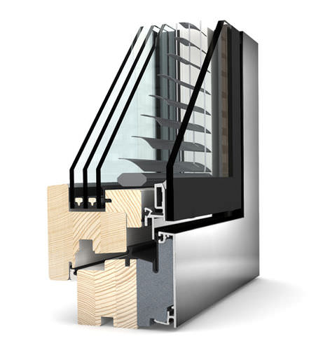 Holzfenster - HV 350 - Internorm - Aluminium / Schiebe / kippbar