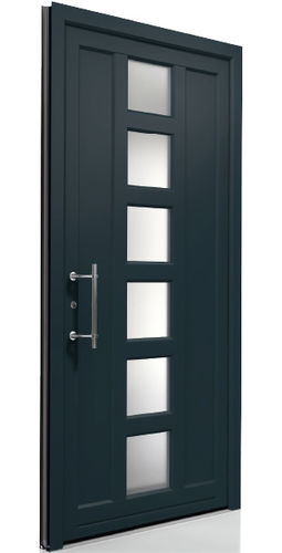 Eingangstür - AT 200 VA-A3B - Internorm - Aluminium / einflügelig / halbverglast
