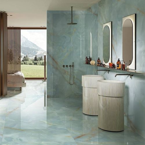 Feinsteinzeugfliesen - GEMME - FAP ceramiche - Onyx / glänzend / für den Innenraum