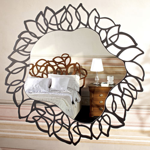 Wandmontierter Spiegel - PAVE'  - LE FABLIER - modern / Holz / schwarz