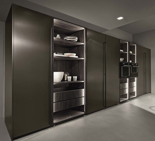 Moderner Lagerschrank für Küchen - ARKA - MAISTRI - HPL / melaminbeschichtet / Polymer