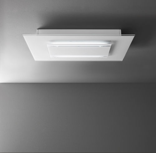 Deckenmontierter Dunstabzug - DESIGN+ : AURA - falmec - mit integrierter Beleuchtung / weiß