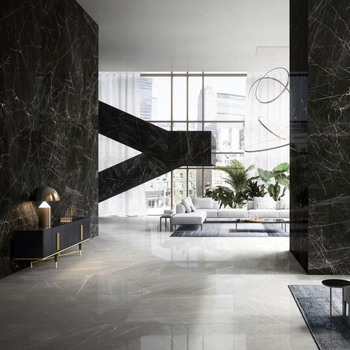 Feinsteinzeugfliesen - PRESTIGIO MARQUINA - CERAMICHE REFIN - poliert / Hochglanz / für den Innenraum