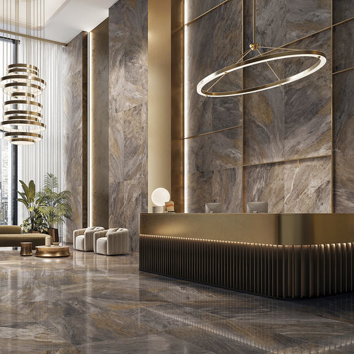 Feinsteinzeugfliesen - PRESTIGIO KALEIDOS AGATA - CERAMICHE REFIN - Hochglanz / gerollt / für den Innenraum