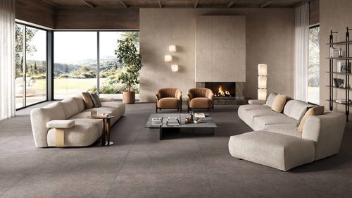 Feinsteinzeugfliesen - EIDOS - CERAMICHE REFIN - Kalkstein / Struktur / matt