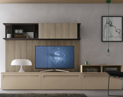 Moderne Wohnwand - STOSA CUCINE - Laminat / Polymer / lowboard
