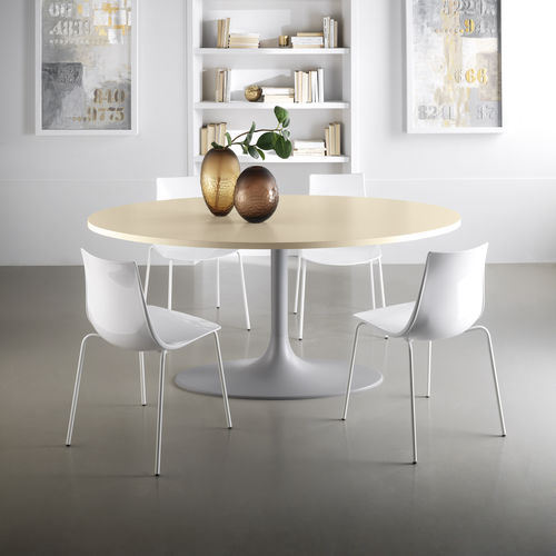 Moderner Esstisch - STOCCOLMA - STOSA CUCINE - Laminat / Gestell aus Metall / rund