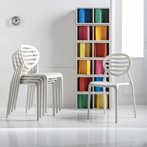 Moderner Esszimmerstuhl - TOP GIO - STOSA CUCINE - für Küche / Technopolymer / stapelbar
