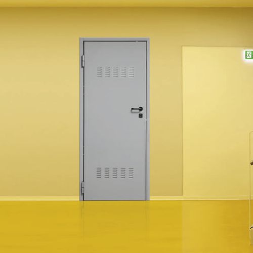 Eingangstür - D-ONE : UNDER - Dierre - Stahl / einflügelig / ohne Verglasung