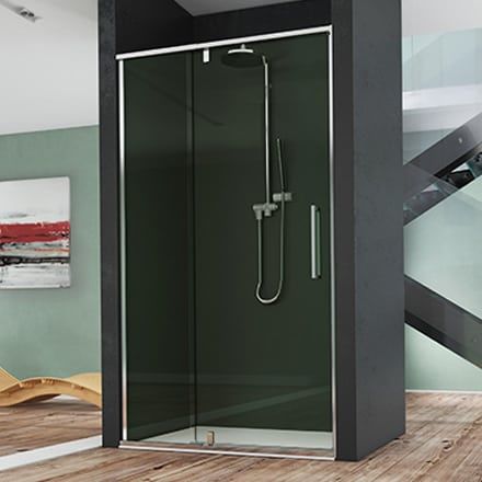 Glas-Duschkabine - LOTUS  - Megius SpA - Edelstahl / Aluminium / Schwenk