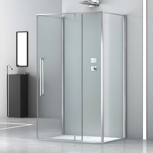 Glas-Duschkabine - ZEN A1B+FB0+F00 - Megius SpA - Aluminium / Schwenk / rechteckig