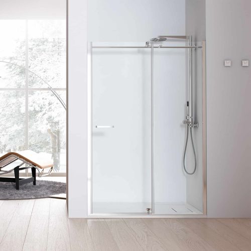 Glas-Duschkabine - SOLODOCCIA EVO  - Megius SpA - Aluminium / Schwenk / für Eckeinbau