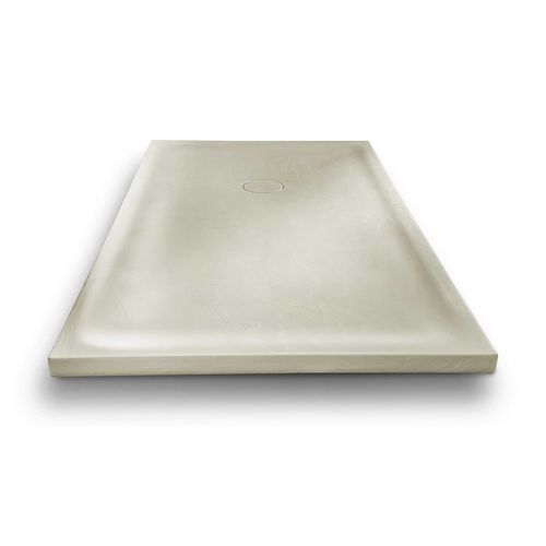 Rechteckige Duschtasse - CORIAN - Megius SpA - zum Fliesen / PMMA / rutschfest