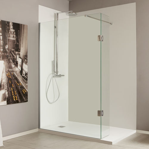 Glas-Duschkabine - ETER SAC - Megius SpA - Aluminium / einflügelig / für Eckeinbau