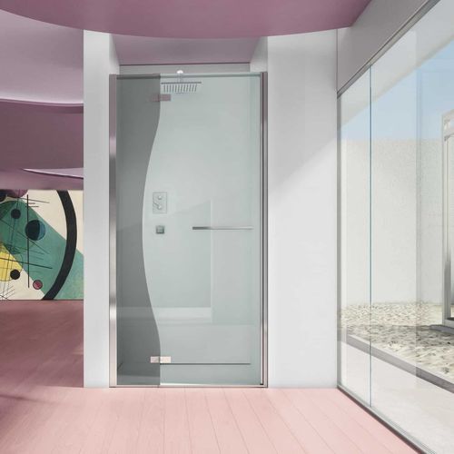 Glas-Duschkabine - CHIAROSCURO - Megius SpA - Aluminium / Schwenk / quadratisch