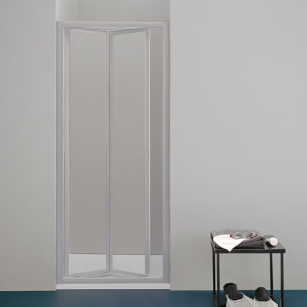 Glas-Duschkabine - SPRINT I10 - Megius SpA - Aluminium / faltbar / für Nischen
