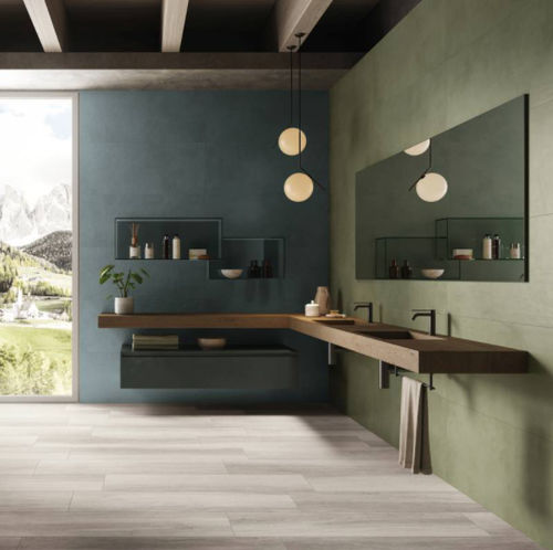 Feinsteinzeugfliesen - YOURMATCH : BAY - CERAMICHE SUPERGRES - für den Innenraum / für Badezimmer / für Wohnzimmer