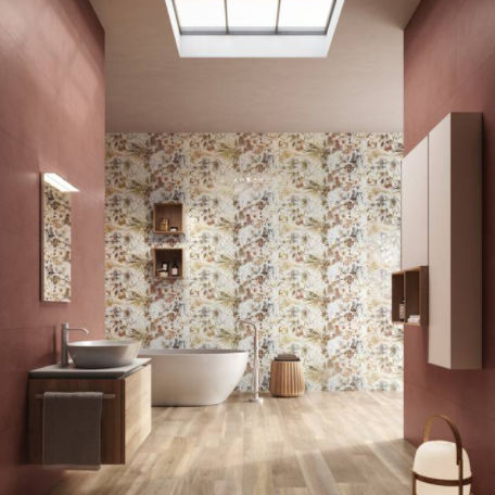 Feinsteinzeugfliesen - YOURMATCH : CHERRY - CERAMICHE SUPERGRES - Hochglanz / für den Innenraum / für Badezimmer