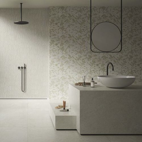 Feinsteinzeugfliesen - WHISPER - CERAMICHE SUPERGRES - texturiert / 3D / für den Innenraum